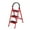 Red, variant on SHUO Y - Step Ladder, 3 Step Ladder Folding Lightweight Step Stool with Non-Slip Pedals & Handrail, Multi-Purpose Collapsible Ladder for Home or RV Outdoor Work, Heavy Duty 330 lbs Load (Black)
