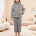 thumbnail image 2 of Hessimy Toddler Boys Girls Spring Summer 2Pcs Long Sleeve Pullover Sweatshirt Tops Soft Sweatpants Sweatsuit 3M-12T(Grey,12-18 Months), 2 of 7