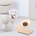 thumbnail image 4 of Soporte De Cuenco Para Mascotas Con Base De Esponja, Soporte De Cuenco De Madera Para Mascotas De Color Madera, Comedero Para Perros Y Gatos, Cuencos Para Mascotas, 4 of 8