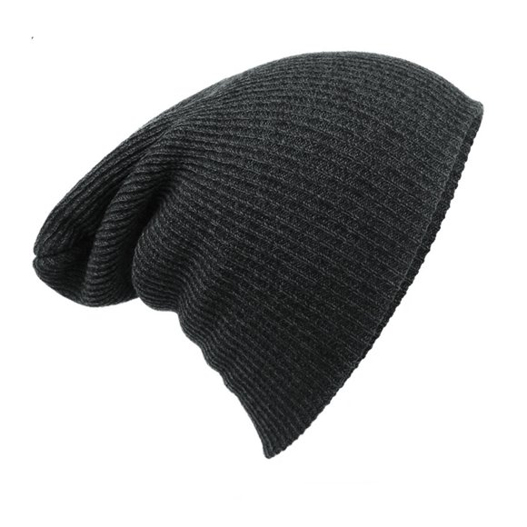 Knit Baggy Beanie Hat Winter Headwear Soft plush Leisure Hat Outdoor Warm Winter Hat