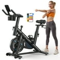 thumbnail image 1 of MERACH Exercise Bike Magnetic Home Stationary Bike with Free App Quiet Indoor Cycling Bike with 270lbs Weight Capacity Dumbbell Rack, 1 of 9