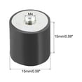 thumbnail image 3 of Unique Bargains 15x15mm Rubber Female M4 Isolator Replaces Anti Vibration Pads Flat 8pcs, 3 of 6