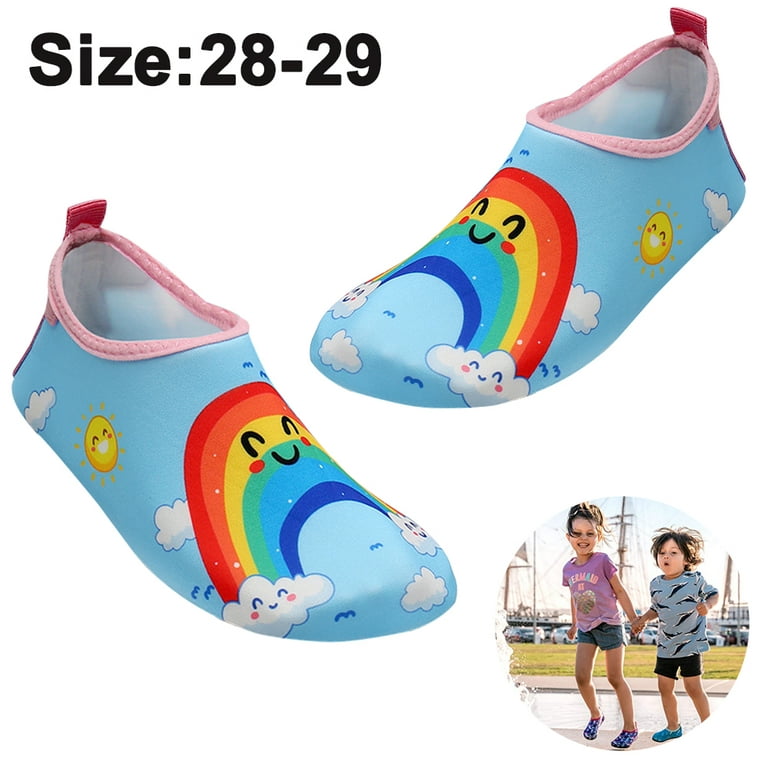 Rokiemen Kids Water Shoes Boys Girls Quick Dry Water Shoes Children Aqua  Socks Slip on Barefoot for Beach Pool Surf Diving Fishing Outdoor Sports :  : Clothing, Shoes & Accessories