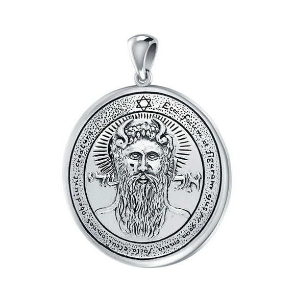 First Pentacle of the Sun Seal of Solomon 925 Sterling Silver Pendant Jewelry