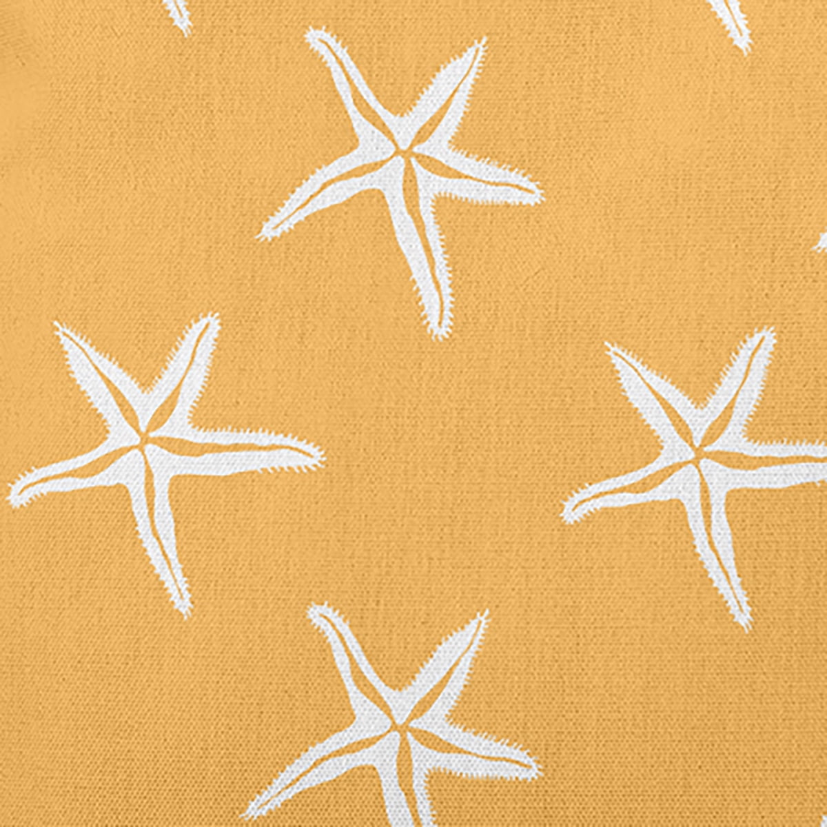 18" x 18" Simply Daisy Starfish Indoor/Outdoor Pillow, Egg Yolk Yellow Qty 1