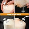 thumbnail image 6 of WHAMVOX 4 Pcs Chopping Coconut Opener 4.60X3.00X3.00CM Silver, 6 of 8