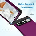 thumbnail image 3 of Jiahe Cover For Google Pixel 7 Pro 6.7 inch 3 in1 Rugged Shockproof Heavy Duty Silicone Bumper Hard PC Phone Protection Case,Purple, 3 of 6