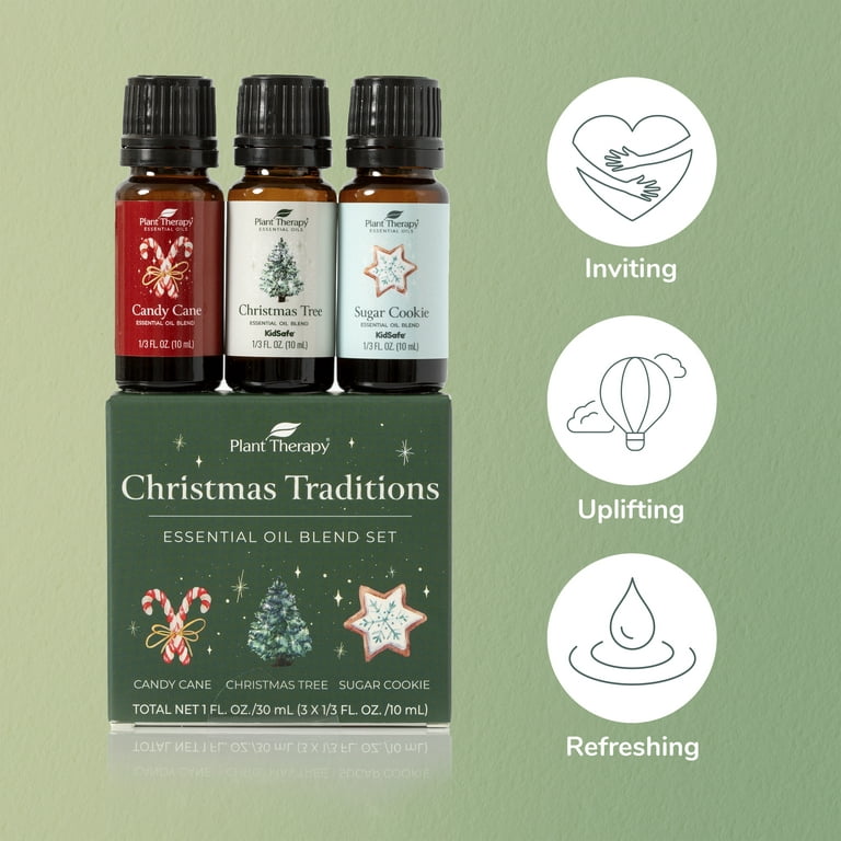 Plant Therapy on Instagram: 🎄Holiday Essential Oils are HERE!🎄 Bring the  scents of the season into your home with Candy Cane, Christmas Tree, and Sugar  Cookie Essential Oil Blends, and enjoy them