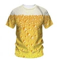 thumbnail image 1 of T-Shirt Tendance Mode Alternative de Rue à Manches Courtes Imprimé 3d Bière Hip Hop Décontracté Drôle Vêtements Amples, 1 of 5