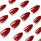 thumbnail image 3 of 24Pcs French False Nails Short Almond Press on Nails Pure Color Natural Stick-on Nails Ballerina Nail Tips Glossy Acrylic Fake Nails Stickers for Wome, 3 of 5