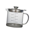 thumbnail image 2 of Botella grande de aceite de vidrio de borosilicato alto con tapa, dispensador grande de aceite transparente fácil de usar 1000ML, 2 of 9
