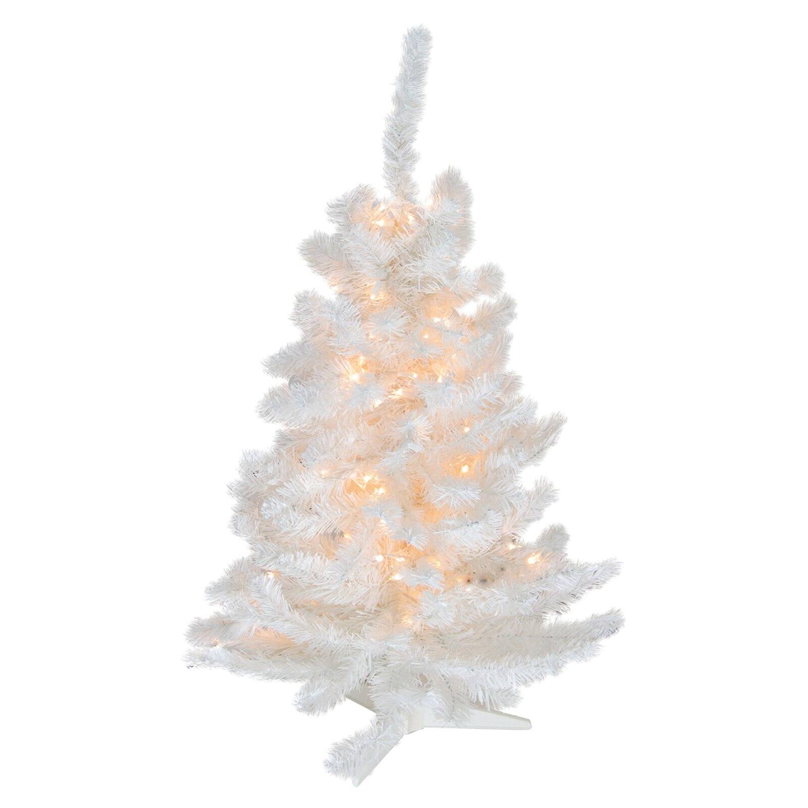 3 foot pre lit artificial christmas trees