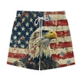 thumbnail image 6 of Afuyipoi Independence Day Shorts for Boys,Patriotic Print Double Layer Side Pockets Quick Dry Swim Trunks 5-6, 6 of 8
