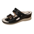thumbnail image 3 of Norvail Womens Lightweight Wedge Sandals Breathable Hollow Platform Orthopedic Shoes with Arch Support for Casual Dressy Summer Walking Shoes, 3 of 4