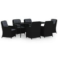 thumbnail image 6 of vidaXL 5 Piece Patio Dining Set Black, 6 of 25