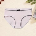 thumbnail image 4 of Girls Cotton Underwear & Briefs Ribbed Low Rise Soft Breathable for 5-16 Years, 1-Pack, Pink,Size 5-8 T, 4 of 9
