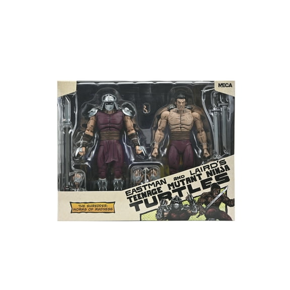 NECA - Teenage Mutant Ninja Turtles (Mirage Comics) - 7" Scale Action Figure - Worms of Madness Shredder 2 Pack
