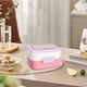 thumbnail image 5 of Contenedor de almacenamiento de alimentos Bento Box | Lonchera a prueba de fugas Preparación de comidas portátil para adultos | Plástico multicompartimento de acero inoxidable | Control de porciones, 5 of 8