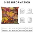 thumbnail image 5 of Pratyus Leaves Colors Harvest Square Pillow Cover Case for Cushions Sofa Bed Outdoor Decoration Aesthetic Decorative Autumn Pillow Case 1PC 24x24in, 5 of 5