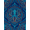 Blue Turquoise Orange, Pattern 2, variant on ODIKA Vintage Nautical Creature Marine Tentacle Retro Circle Octopus Refined Stain Resistant Flatwoven for Entryway, Kitchen, Mudroom