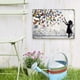 thumbnail image 5 of Carteles de metal de chica con mariposa, póster de grafiti de Banksy, letreros de hojalata vintage, arte abstracto para pared, decoración de placa., 5 of 9