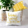 thumbnail image 4 of Spring Summer Modern Throw Pillow Covers 18 x 18 Inch Set of 4, Home Sweet Home Farmhouse Holiday Green Cushion Case for Home Sofa Couch Decoration TH194, 4 of 6