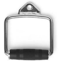 Gronk Fitness Deluxe Rubber Stirrup Handle | D Handle Cable Attachment for Home Gym, Functional Trainer | Cable Crossover Machine Attachment | Single
