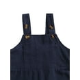 thumbnail image 5 of Toddler Baby Girl Boy Overalls Clothes Simple Style Solid Wide Shoulder Straps Suspender Trousers, 5 of 8