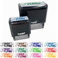 thumbnail image 1 of High Flying Kites Clouds Teacher Student School Self-Inking Rubber Stamp Ink Stamper - Purple Ink - Large 2-3/4 Inch, 1 of 7