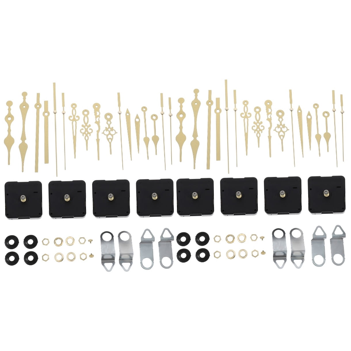 unbranded 8 Sets  Quartz Clock Movement Replacement Clock Mechanism Pointer Clock Parts