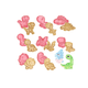 thumbnail image 1 of 8 Pzs Cortadores De Galletas Dinosaurios Moldes Repostería Xtellar multicolor, 1 of 4