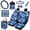 Sea Turtle, variant on HUISEFOR Cow Print Car Seat Cover Full Set 15 Pieces for Most Truck SUV Steering Wheel Cover Seat Belt Cover Car Trash Can Air Vent Storage Bag Keychain Rear View Mirror Cover