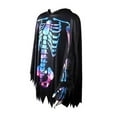thumbnail image 7 of Halloween Skeleton Poncho, Skeleton Cloak Costume Cape Day of The Dead Poncho for Women Girls, 7 of 7