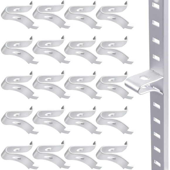 Metal Shelves for Warehouse for Kitchen Aluminum Adjustable Shelf Brackets 40 Pieces Cabinet Shelf Clips