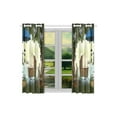 thumbnail image 2 of CADecor Alice In Wonderland Window Curtain Window Treatments Kitchen Curtains 26x39 inches, 2 Pieces, 2 of 3