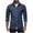Navy-men tshirts, variant on Txeol Mens Long Sleeve Denim Shirts Button Down Lapel Collar Tees with Pockets,Black,L