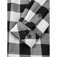 thumbnail image 6 of Ma Croix Mens Hooded Flannel Shirts Quilted Plaid Jacket, 6 of 9