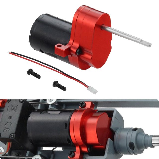 Caja de Transmisión Completo Yotijar Accesorios de Repuesto para Camión WPL D12 1/10 RC Rojo