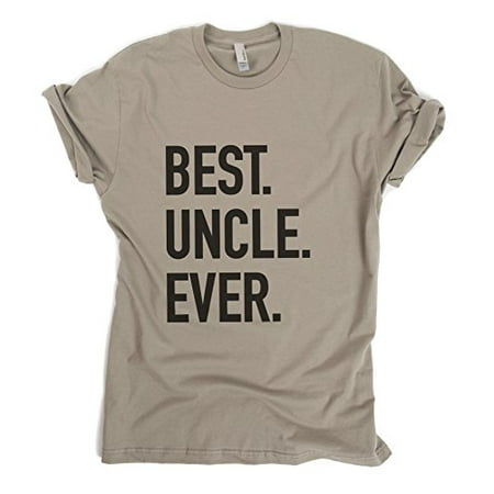 Best Uncle Ever Father's Day T-Shirt - Men - Military Gray -