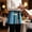 Blue, variant on Mexican Style Waitress Apron with 3 Pockets, Colorful Mexico Stripes Purple Green Server Aprons Waterproof Kitchen Restaurant Half Waist Apron for Men Women