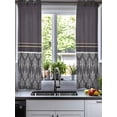 thumbnail image 2 of Boho Purple Flower Sheer Curtains 39 Inch Length 2 Panels Set for Living Room/Bedroom, Abstract Bohemia Pesley Floral Kitchen Curtains Grommet Semi-Sheer Curtains Drapes Window Treatments 27.5"x39"x2, 2 of 7