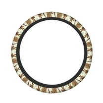 Bingfone Western Rabbit Cowboy Steering Wheel Cover - Universal 15 Inches Car Steering Wheel Covers Grip Auto Internal Accessories