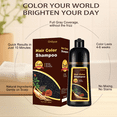 thumbnail image 3 of Hair Dye Shampoo 3 in 1, Long-Lasting Gray Hair Coverage, Hair Color Shampoo with Herbal Ingredients, Easy Application Shampoo Para Canas for Women Men 16.9 Fl Oz (Dark Red Wine), 3 of 7