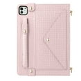 thumbnail image 2 of Handbag Case for iPad Pro 13" 2024, Flip Folio Stand Crossbody Wallet Case with S Pen Holder & Card Slots Pocket, Hand Strap & Shoulder Strap Shockproof Protective Case,Pink, 2 of 10