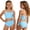 Sky Blue, variant on mgoYE Teen Girls Swimsuits Color-Block Adjustable Straps Bikini Sets Girls Two Piece Swimsuits with Chest Pad Swimwear(Sky Blue,15-16 Years)