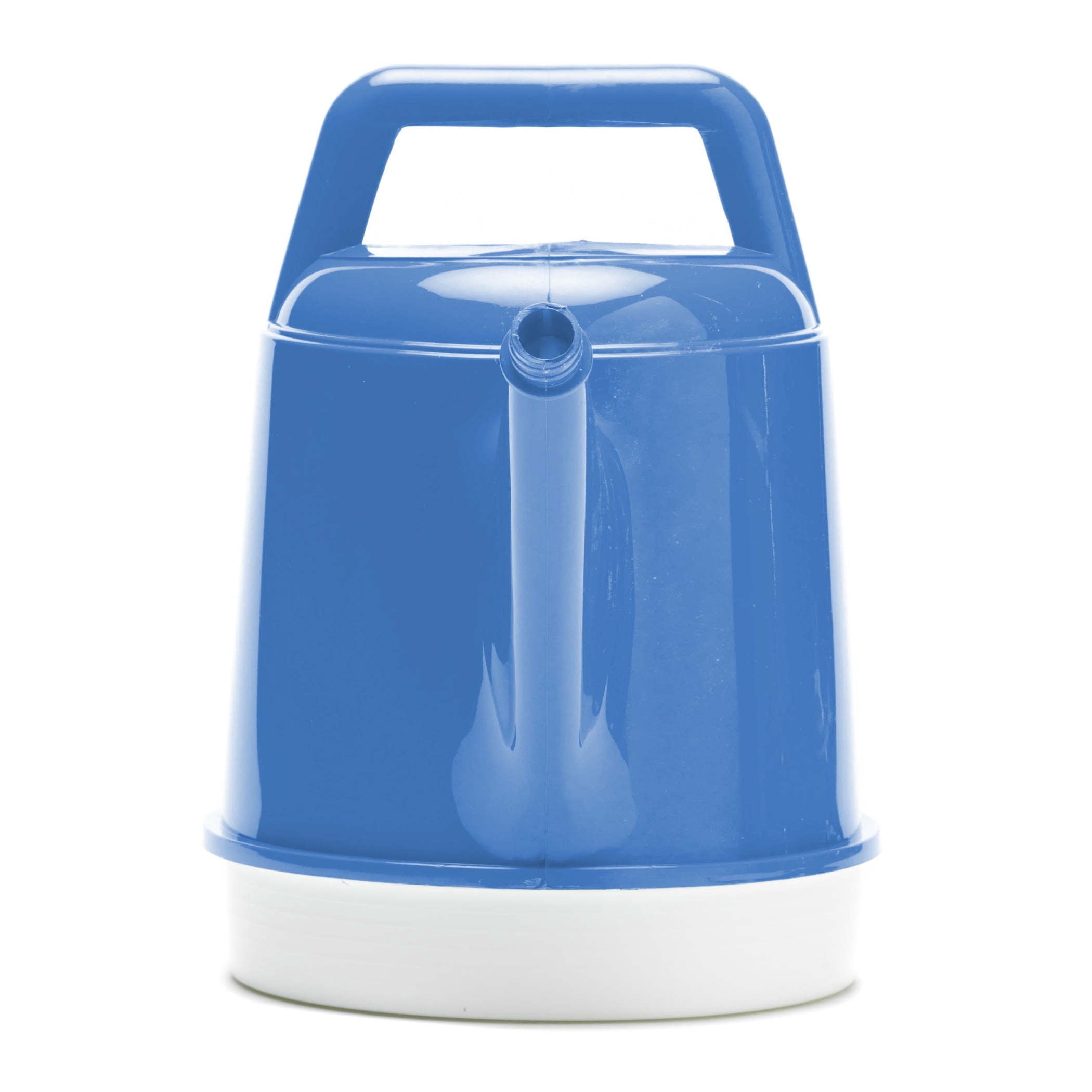 Bloem Deluxe 2 Gallon Plastic Watering Can - Indoor/Outdoor with 256 Fl Oz Capacity, Removable Nozzle, Shatterproof, Peri-Blue