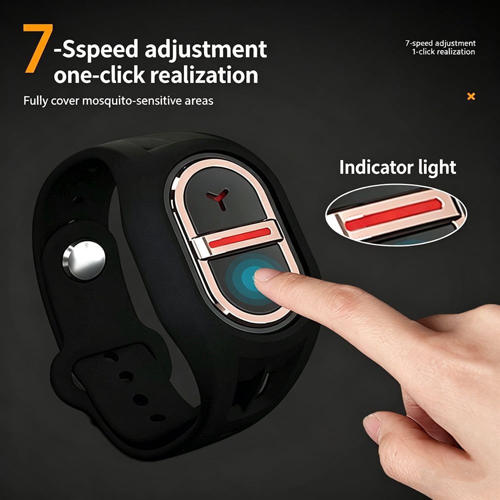 Ultrasonic Mosquito Repellent Bracelet, Rechargeable Electronic Pest Repellent Wristband for Adults Kids Outdoor Indoor Use,Friend's Gift