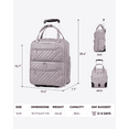 thumbnail image 6 of YOETEY Underseat Carry on Luggage - Softside Lightweight Suitcase with Wheels for Adult Trip 16 inch, 6 of 9