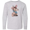 thumbnail image 3 of Inktastic Western Dilly Donkey Long Sleeve Youth T-Shirt, 3 of 5
