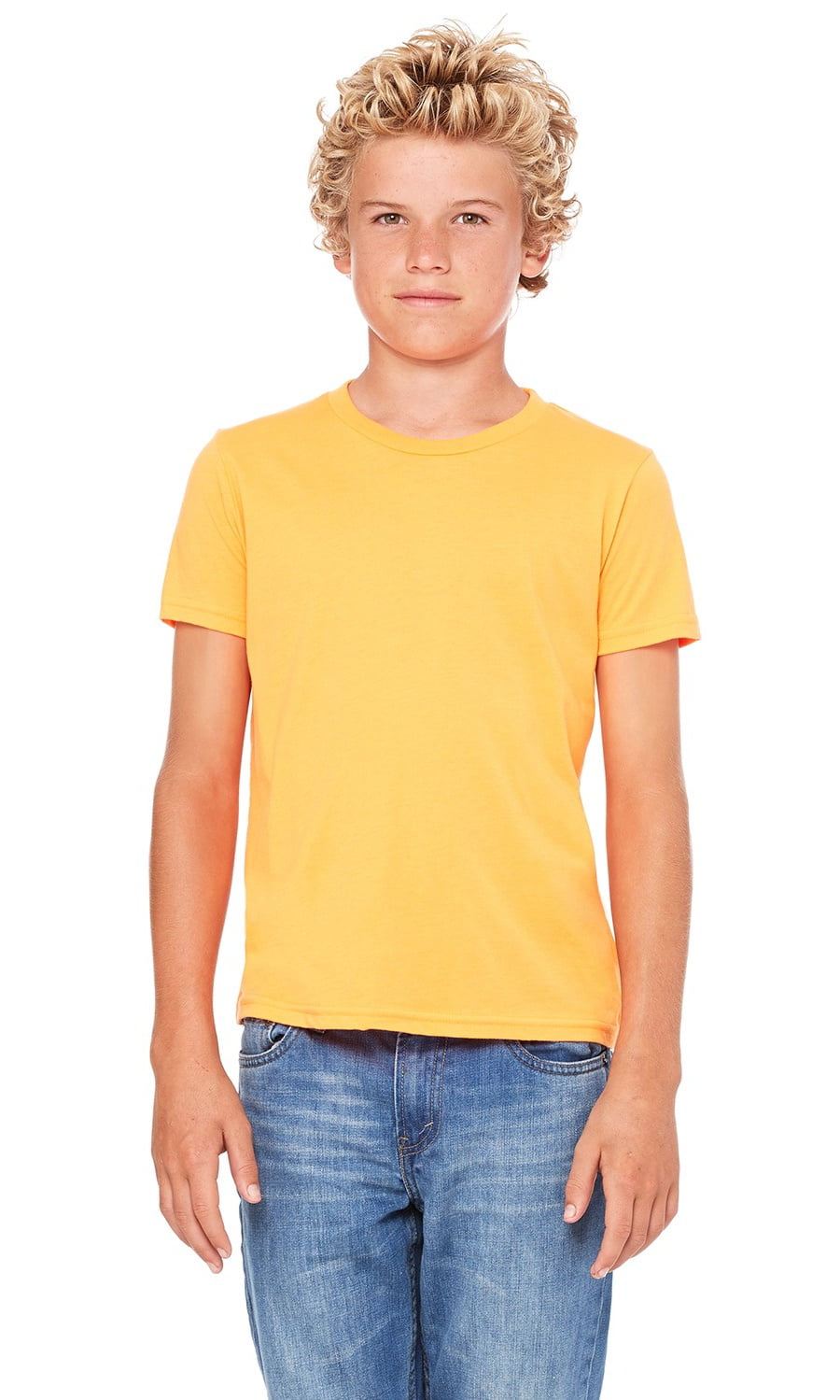 BELLA+CANVAS - The Bella + Canvas Youth Jersey Short Sleeve T-Shirt ...